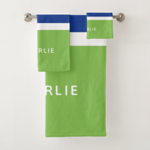Streifen Muster Set für Monogramm Handtuchhalter