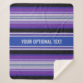 Streifen Muster Vliesdecke für benutzerdefinierte  Sherpadecke