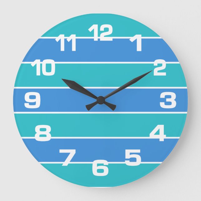 Streifen Muster Wanduhren (Vorderseite)