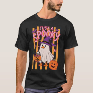 Streifen Nur Eine Spukgans Preppy-Geist Halloween T-Shirt