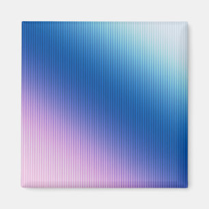 Streifen, Ober, rosa Farbverlauf Magnet