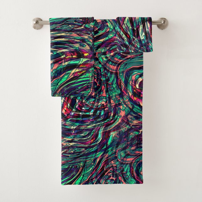 Streifen oder Schleifen, die durch ein Verdrillen  Badhandtuch Set (Insitu)