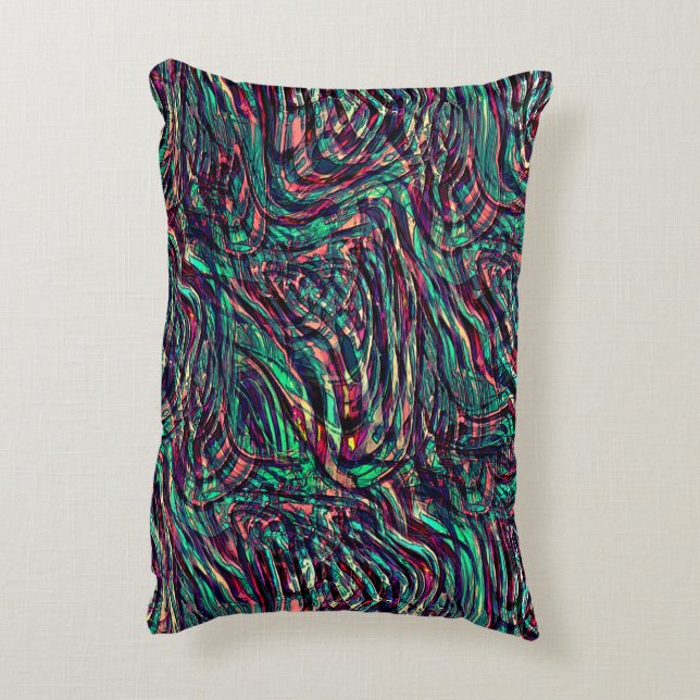 Streifen oder Schleifen, die durch ein Verdrillen  Dekokissen (Rückseite(Vertikal))