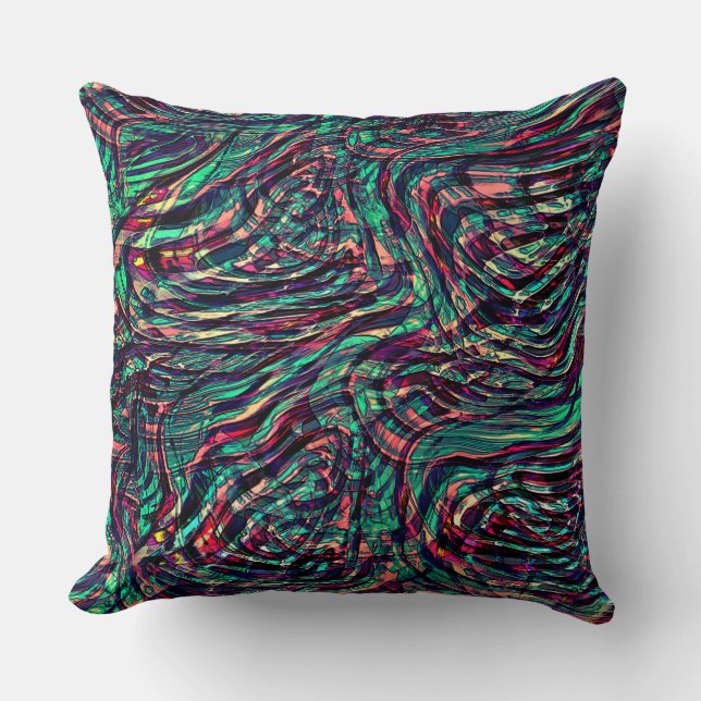 Streifen oder Schleifen, die durch ein Verdrillen  Kissen (Vorderseite)