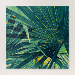 Streifen Palmblätterleaf Toned Texture Puzzle