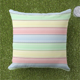 Streifen Pastel farbenfroh, modern geometrisch Kissen