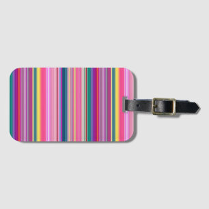 Streifen Retro multicolors Gepäckanhänger