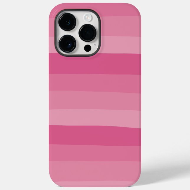 Streifen - rosa Case-Mate iPhone hülle (Rückseite)