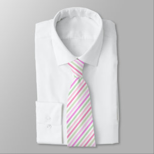 Streifen, rosa, grün krawatte