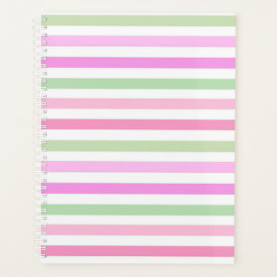 Streifen, rosa, grün planer