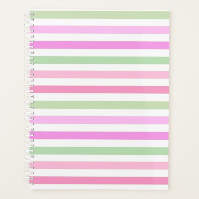 Streifen, rosa, grün planer (Vorderseite)