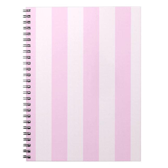 Streifen - rosa und hellrosa notizblock (Vorderseite)
