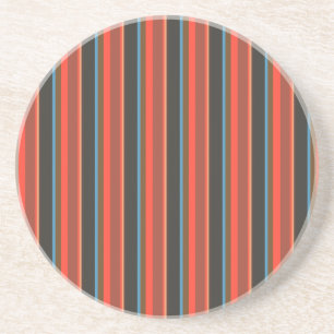Streifen/Rot Braun Schwarz Blau & Beige Untersetzer