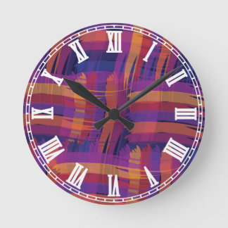 Streifen Runde Wanduhr
