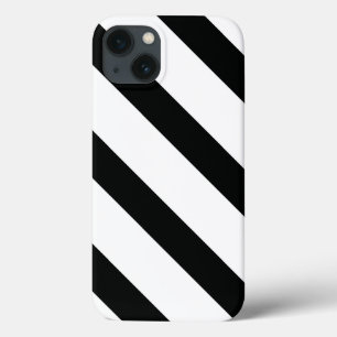 Streifen (schwarz und weiß) Diagonal) Jede benut Case-Mate iPhone Hülle