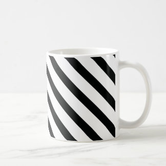 Streifen (schwarz und weiß) | Diagonal) Jede benut Kaffeetasse