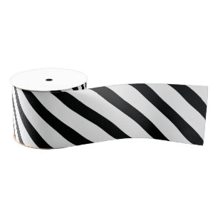 Streifen (schwarz und weiß) Diagonal) Jede benut Ripsband