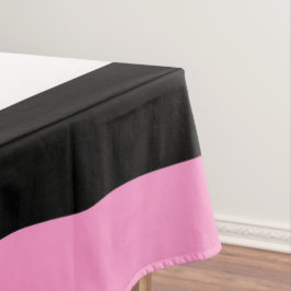 Streifen schwarz, weiß und rosa tischdecke