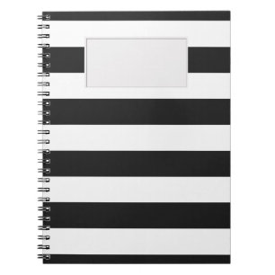 STREIFEN Schwarzes auf irgendeiner Farbe Notizblock