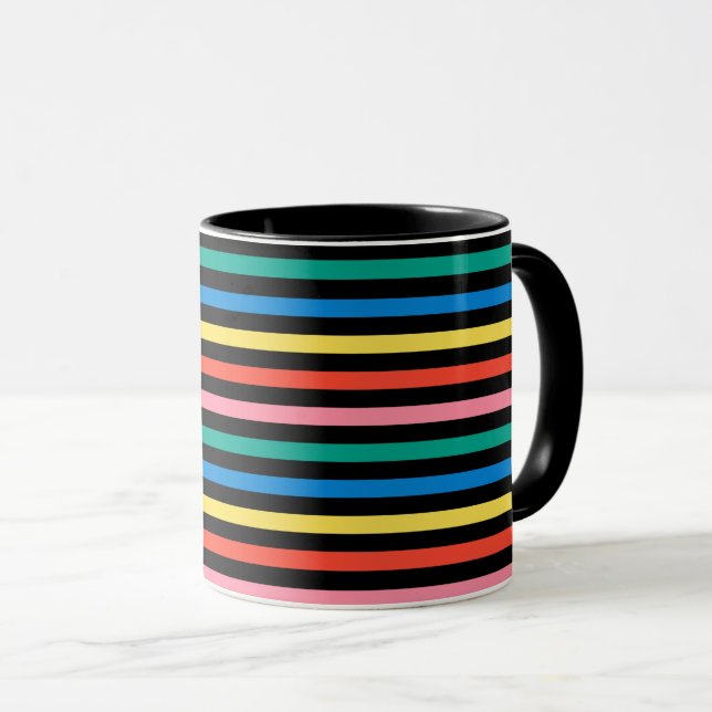 Streifen Tasse (VorderseiteRechts)