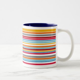 Streifen-Tasse Zweifarbige Tasse