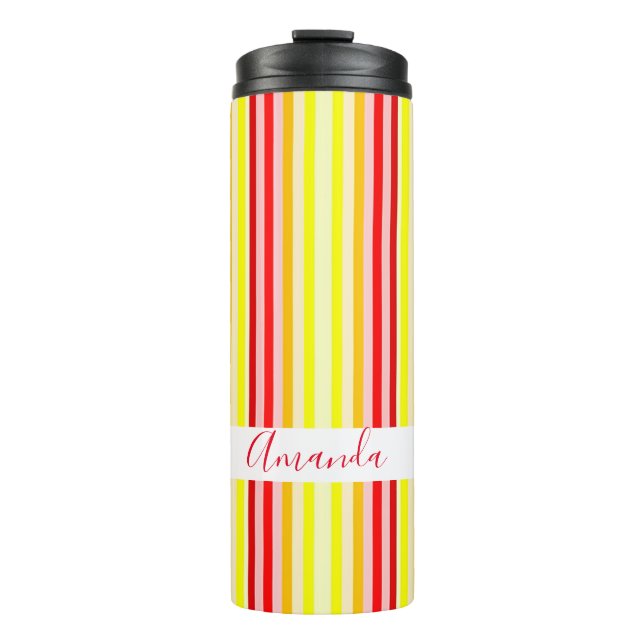 Streifen Thermosbecher (Vorderseite)