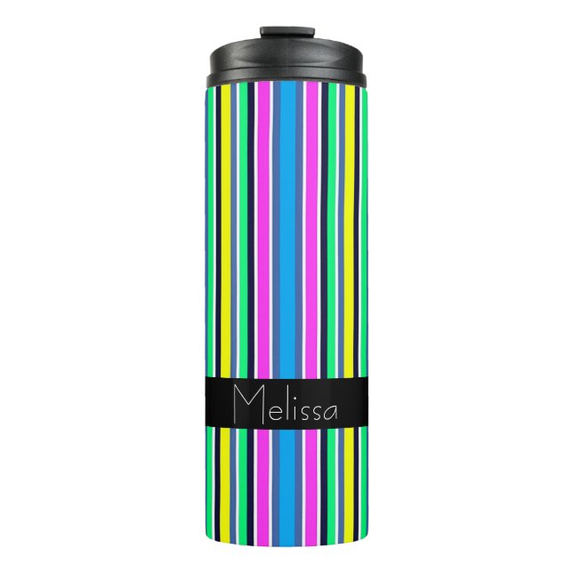 Streifen Thermosbecher (Vorderseite)