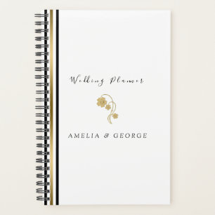 Streifen und Blume aus Gold Planer
