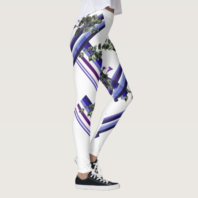 Streifen und Blume Leggings (Rechts)