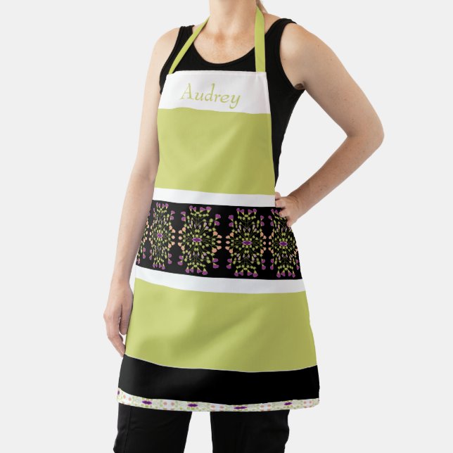 Streifen und Blumen Schürze (InSitu)