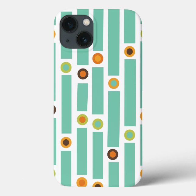 Streifen und Kreise Case-Mate iPhone Hülle (Rückseite)