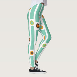 Streifen und Kreise Leggings