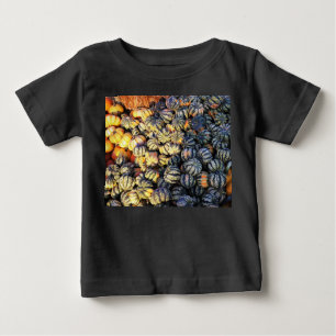 Streifen und Kürbisse Baby T-shirt