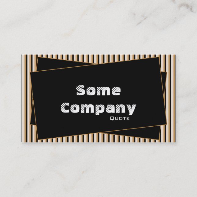 Streifen und Scheiben (heißes Kakao) Visitenkarte (Vorderseite)