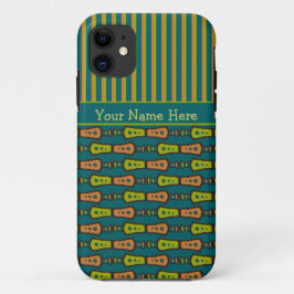 Streifen und Tribal Muster auf Aquamarinem iPhone  Case-Mate iPhone Hülle
