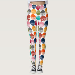 Streifen und Vollfarben Leggings