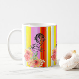 Streifen-Victorian-Tasse Kaffeetasse