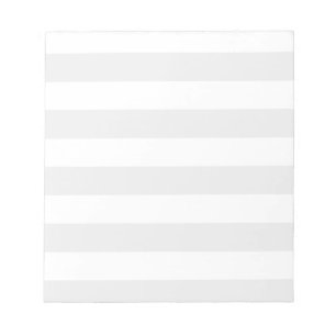 Streifen - weiß und leicht grau notizblock