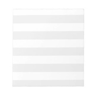 Streifen - weiß und leicht grau notizblock