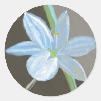 Streifenaufkleber für Pflanze Runder Aufkleber