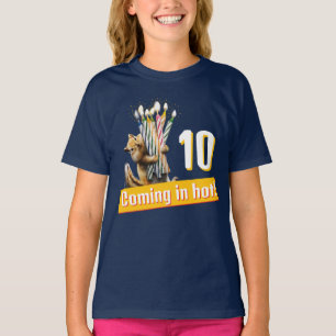 Streifenhörnchen-Geburtstagskerzen T-Shirt