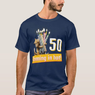 Streifenhörnchen-Geburtstagskerzen T-Shirt