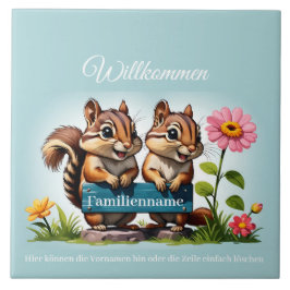 Streifenhörnchen informieren fliese