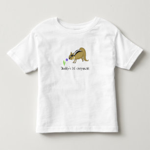Streifenhörnchen mit Blume und Spruch Kleinkind T-shirt