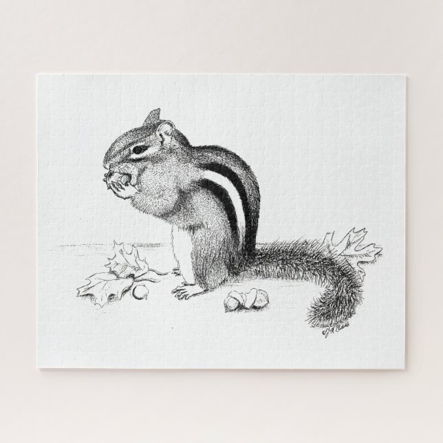 Streifenhörnchen-Puzzle Puzzle (Horizontal)