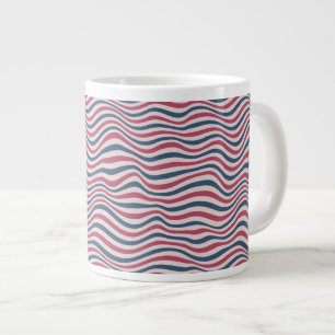 Streifenmuster 2 Jumbo-Tasse