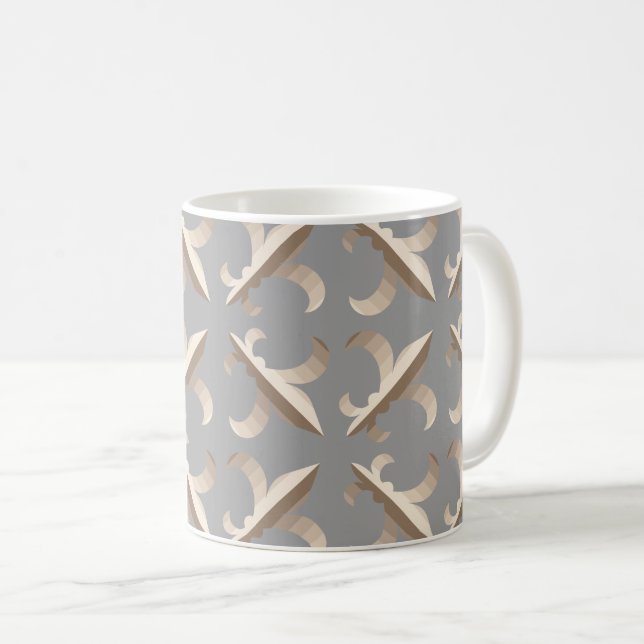 Streifenmuster der Lilie Kaffeetasse (VorderseiteRechts)