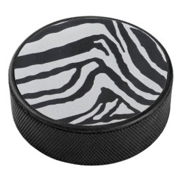 Streifenmuster des Zebras Eishockey Puck