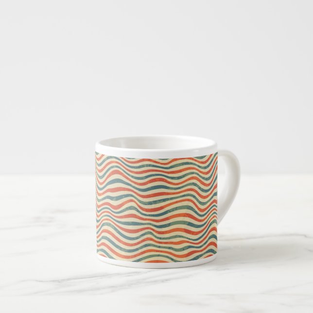 Streifenmuster Espressotasse (Vorderseite Rechts)