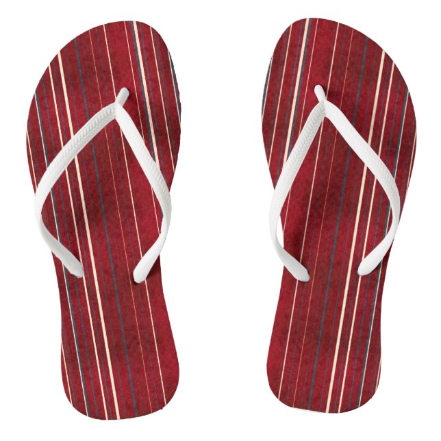 Streifenmuster Flip Flops (Fußbett)